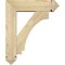 Ekena Millwork Imperial Arts and Crafts Rough Sawn Bracket w/ Offset Brace, Douglas Fir, 6"W x 20"D x 24"H BKT0604X20X24IMP03RDF - alternate 2